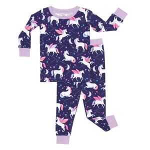 NIB/NWT Little Sleepies Unicorns 2 Piece Bamboo PJ Set 12-18M & 18-24M